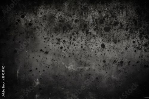 Dust and scratches design. Aged photo editor layer. Black grunge abstract background