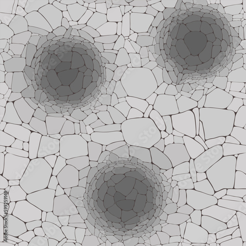 Quadro em tela vector seamless stone surface texture