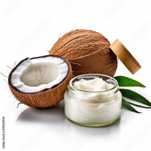 Coconut oil is a natural moisturizer, help hydrate dry or irritated skin, gentle, good for undergoing cancer treatment by generative AI.