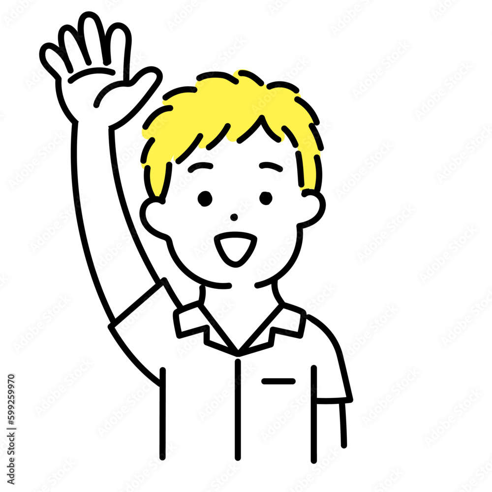 かわいい人物のイラストシリーズ _ 男性の学生 _ 賛成 かわいい人物のイラストシリーズ _ 男性の学生 _ 賛成