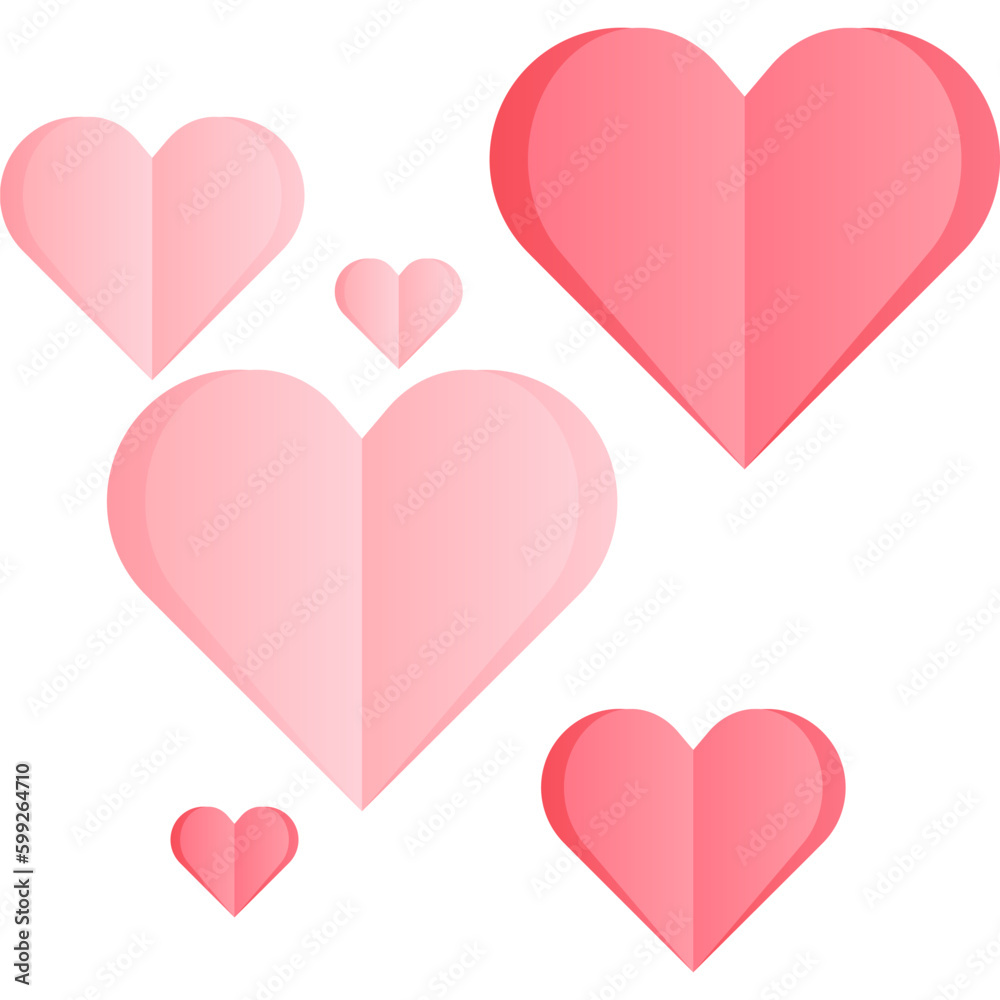Love Paper Pattern Shape Love Paper Pattern Shape