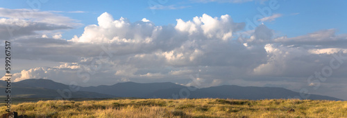 The natural landscape and clouds