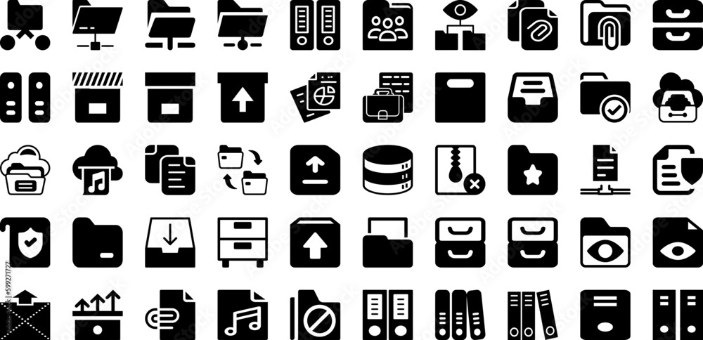 Archive Icon Set Isolated Silhouette Solid Icons With Icon, Sign, Archive, File, Vector, Business, Document Infographic Simple Vector Illustration Archive Icon Set Isolated Silhouette Solid Icons With Icon, Sign, Archive, File, Vector, Business, Document Infographic Simple Vector Illustration
