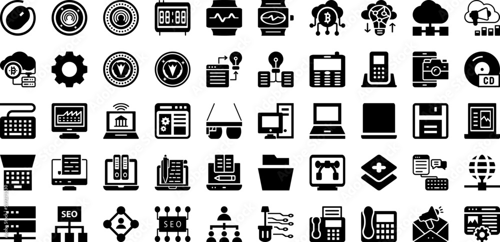 Digital Icon Set Isolated Silhouette Solid Icons With Media, Web, Internet, Digital, Icon, Technology, Symbol Infographic Simple Vector Illustration Digital Icon Set Isolated Silhouette Solid Icons With Media, Web, Internet, Digital, Icon, Technology, Symbol Infographic Simple Vector Illustration