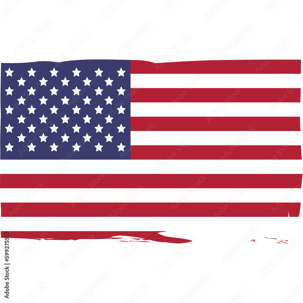 American Brush Flag Element American Brush Flag Element