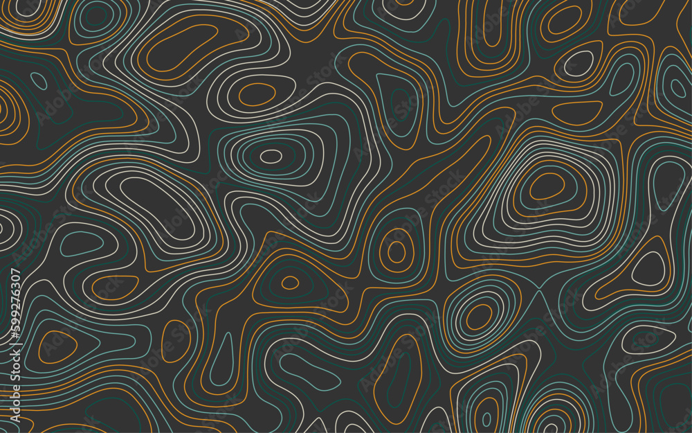 Contours vector topography. Geographic topography vector illustration. . Map on land vector terrain. Elevation graphic contour height lines. Topographic map. Trendy concept image Contours vector topography. Geographic topography vector illustration. . Map on land vector terrain. Elevation graphic contour height lines. Topographic map. Trendy concept image