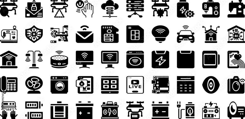 Electronic Icon Set Isolated Silhouette Solid Icons With Symbol, Electronic, Icon, Line, Technology, Computer, Vector Infographic Simple Vector Illustration Electronic Icon Set Isolated Silhouette Solid Icons With Symbol, Electronic, Icon, Line, Technology, Computer, Vector Infographic Simple Vector Illustration