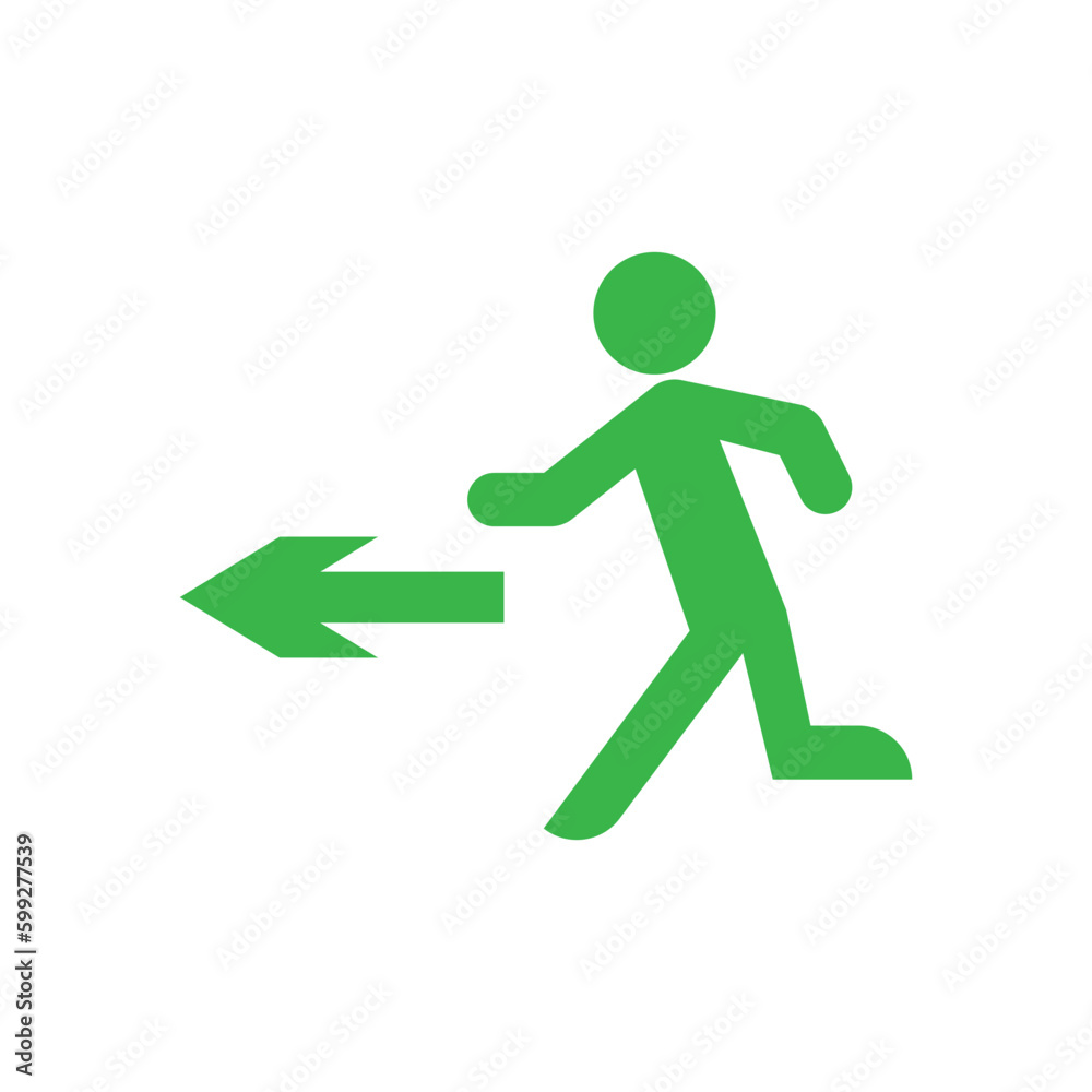 exit sign symbol vector exit sign symbol vector