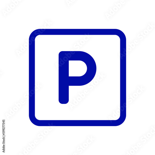 parking area sign symbol vector