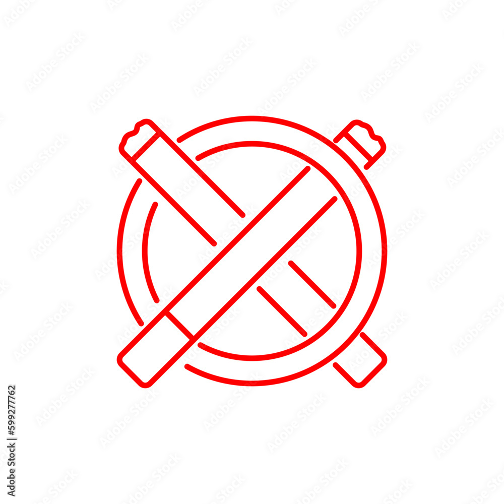 no smoking area sign symbol vector