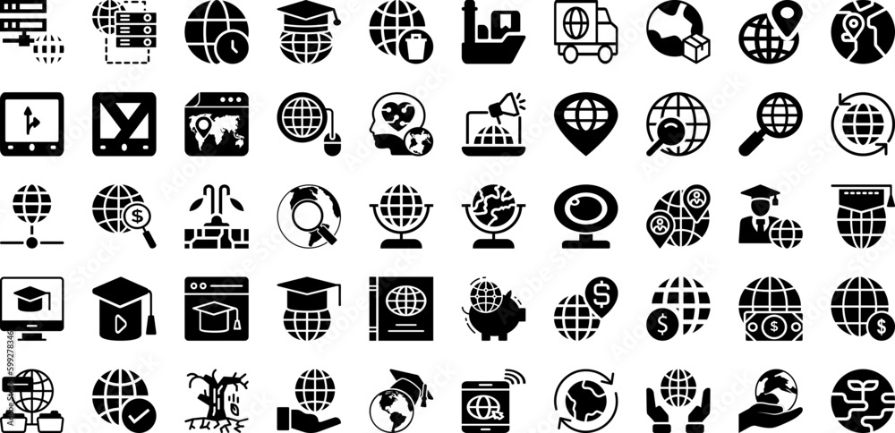 Global Icon Set Isolated Silhouette Solid Icons With Business, Global, Vector, Icon, Sign, Internet, Symbol Infographic Simple Vector Illustration Global Icon Set Isolated Silhouette Solid Icons With Business, Global, Vector, Icon, Sign, Internet, Symbol Infographic Simple Vector Illustration