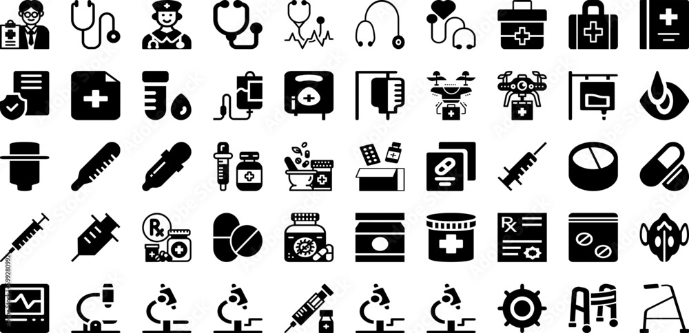 Medical Icon Set Isolated Silhouette Solid Icons With Health, Symbol, Medical, Vector, Sign, Icon, Set Infographic Simple Vector Illustration Medical Icon Set Isolated Silhouette Solid Icons With Health, Symbol, Medical, Vector, Sign, Icon, Set Infographic Simple Vector Illustration