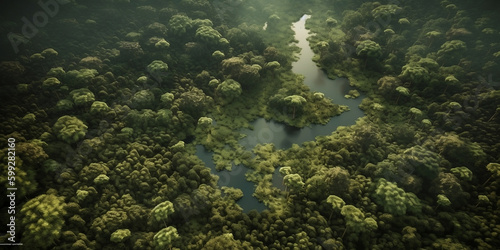 Amazon rain forest - Generative AI