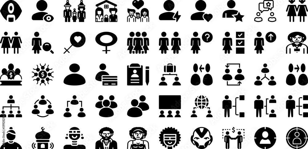 People Icon Set Isolated Silhouette Solid Icons With Group, Team, Teamwork, People, Person, Icon, Partnership Infographic Simple Vector Illustration People Icon Set Isolated Silhouette Solid Icons With Group, Team, Teamwork, People, Person, Icon, Partnership Infographic Simple Vector Illustration
