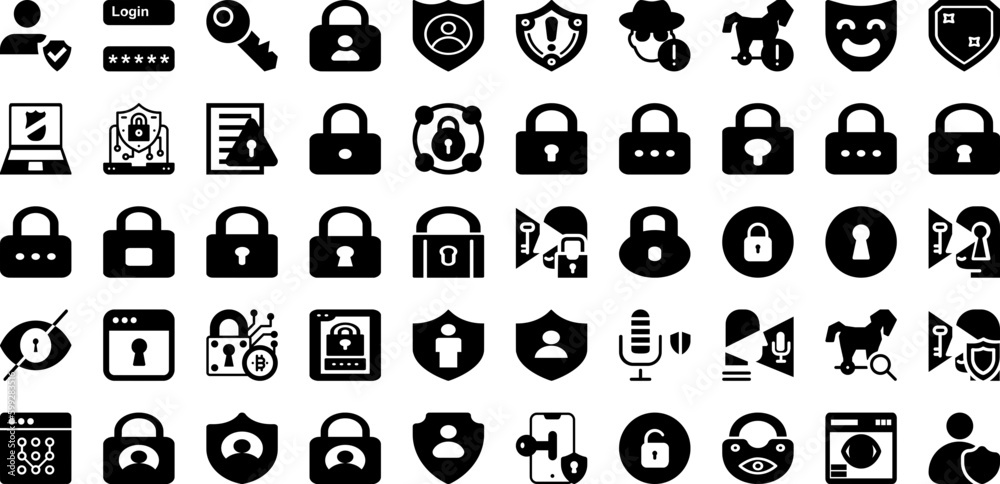 Privacy Icon Set Isolated Silhouette Solid Icons With Safety, Security, Privacy, Vector, Safe, Icon, Protection Infographic Simple Vector Illustration Privacy Icon Set Isolated Silhouette Solid Icons With Safety, Security, Privacy, Vector, Safe, Icon, Protection Infographic Simple Vector Illustration