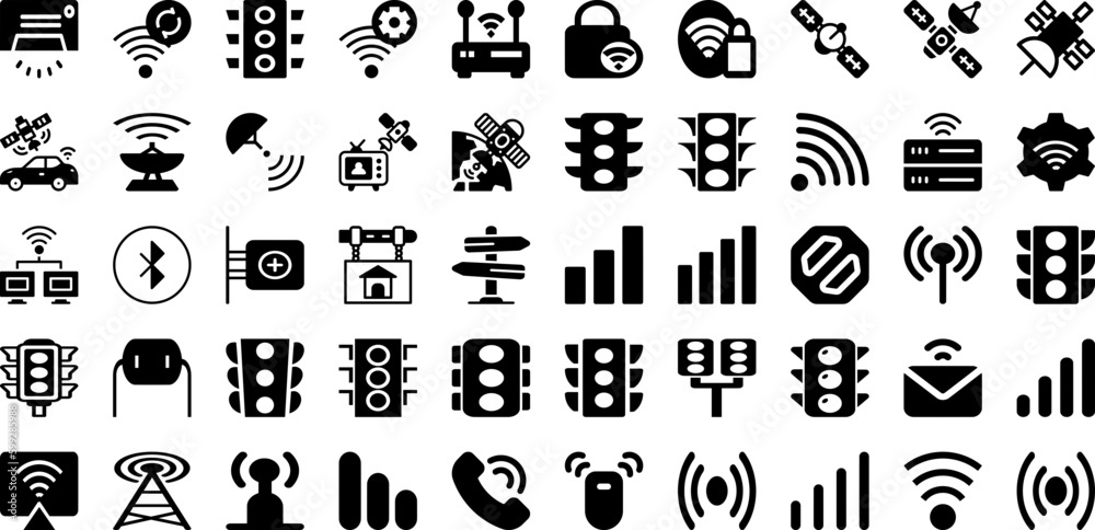 Signal Icon Set Isolated Silhouette Solid Icons With Icon, Symbol, Vector, Set, Signal, Mobile, Technology Infographic Simple Vector Illustration Signal Icon Set Isolated Silhouette Solid Icons With Icon, Symbol, Vector, Set, Signal, Mobile, Technology Infographic Simple Vector Illustration