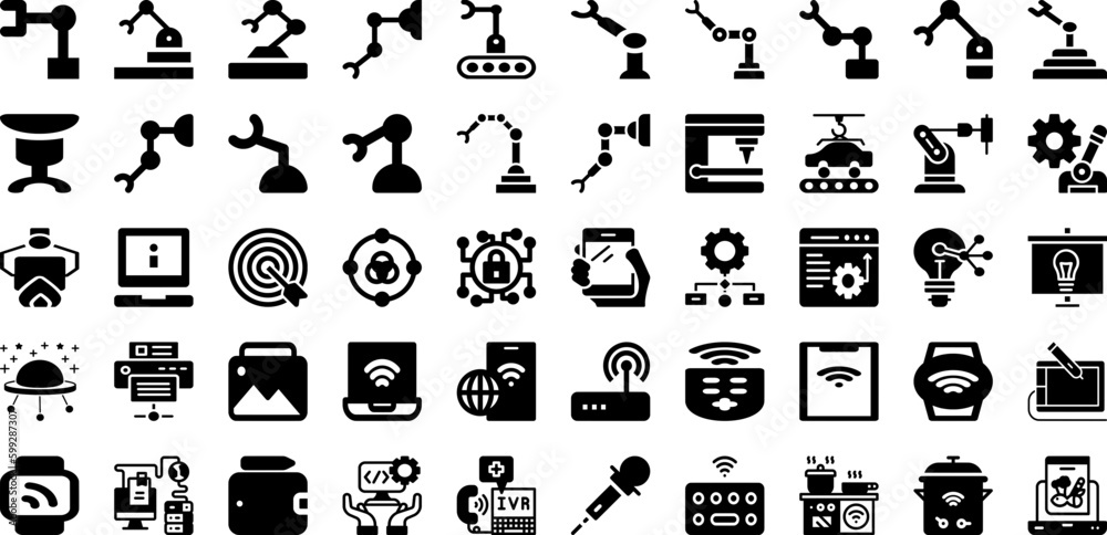 Technology Icon Set Isolated Silhouette Solid Icons With Illustration, Symbol, Technology, Icon, Internet, Vector, Tech Infographic Simple Vector Illustration Technology Icon Set Isolated Silhouette Solid Icons With Illustration, Symbol, Technology, Icon, Internet, Vector, Tech Infographic Simple Vector Illustration
