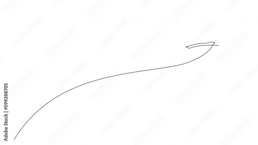 Self drawing simple animation of continuous one line drawing diver. Animated single line scuba diving concept. Drawing by hand, black lines on a white background.