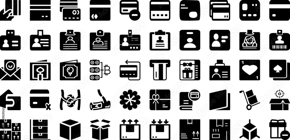 Card Icon Set Isolated Silhouette Solid Icons With Sign, Symbol, Icon, Business, Vector, Card, Set Infographic Simple Vector Illustration Card Icon Set Isolated Silhouette Solid Icons With Sign, Symbol, Icon, Business, Vector, Card, Set Infographic Simple Vector Illustration