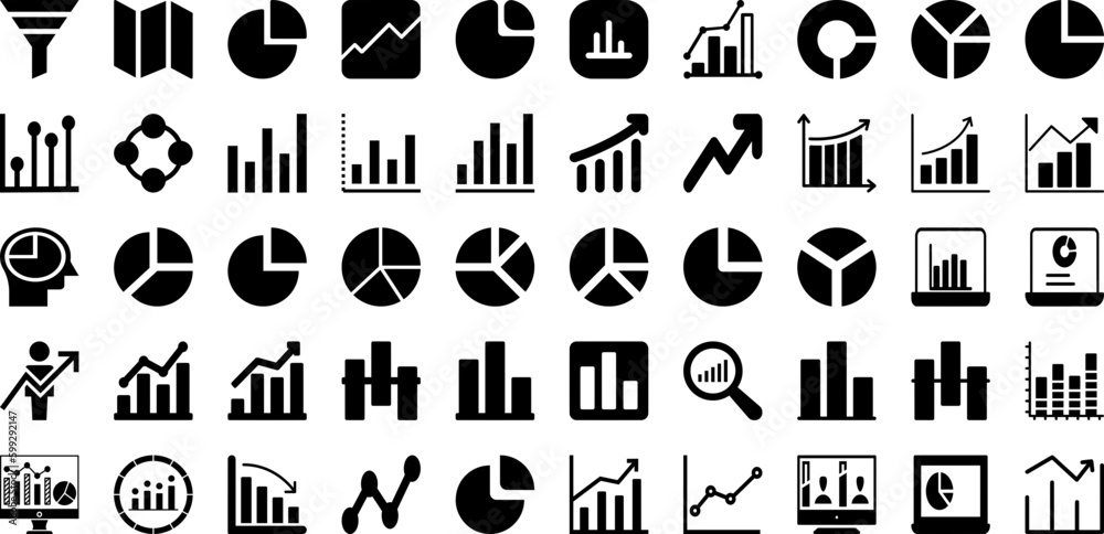 Chart Icon Set Isolated Silhouette Solid Icons With Icon, Graph, Vector, Business, Chart, Symbol, Sign Infographic Simple Vector Illustration Chart Icon Set Isolated Silhouette Solid Icons With Icon, Graph, Vector, Business, Chart, Symbol, Sign Infographic Simple Vector Illustration