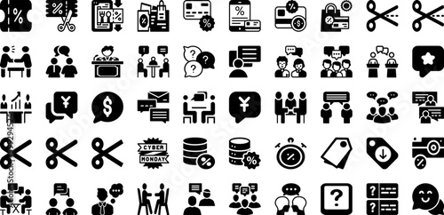 Disc Icon Set Isolated Silhouette Solid Icons With Symbol, Sound, Vector, Illustration, Icon, Disc, Technology Infographic Simple Vector Illustration