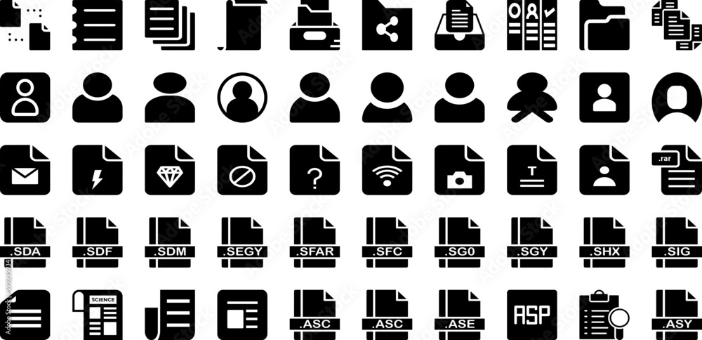 File Icon Set Isolated Silhouette Solid Icons With Icon, File, Sign, Document, Vector, Set, Business Infographic Simple Vector Illustration File Icon Set Isolated Silhouette Solid Icons With Icon, File, Sign, Document, Vector, Set, Business Infographic Simple Vector Illustration