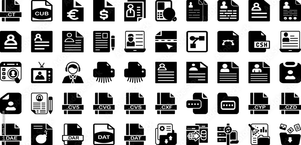 File Icon Set Isolated Silhouette Solid Icons With Sign, Document, File, Set, Business, Vector, Icon Infographic Simple Vector Illustration File Icon Set Isolated Silhouette Solid Icons With Sign, Document, File, Set, Business, Vector, Icon Infographic Simple Vector Illustration