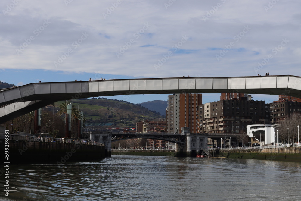 Bridge over the river of Bilbao