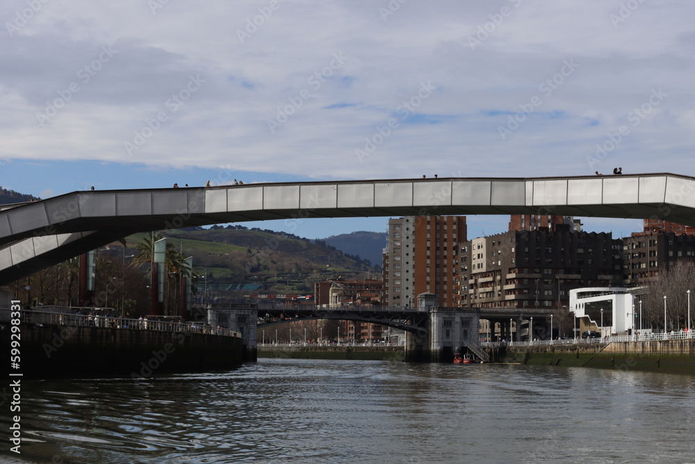 Bridge over the river of Bilbao Bridge over the river of Bilbao