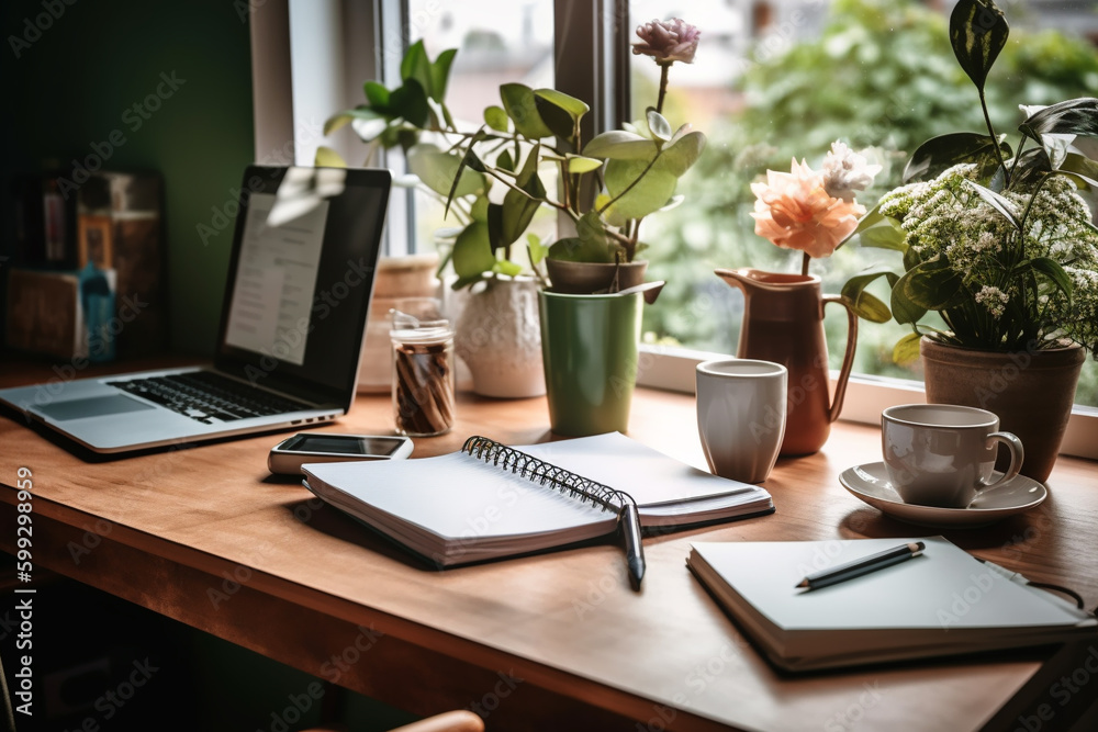Fototapeta premium Clean and Modern Workspace