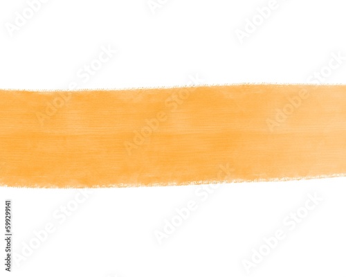 Orange line on white