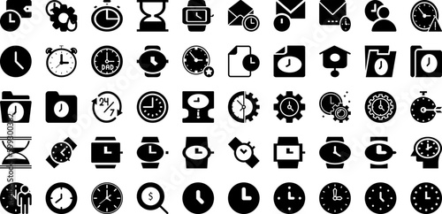 Lock Icon Set Isolated Silhouette Solid Icons With Icon  Safe  Safety  Lock  Security  Password  Protection Infographic Simple Vector Illustration