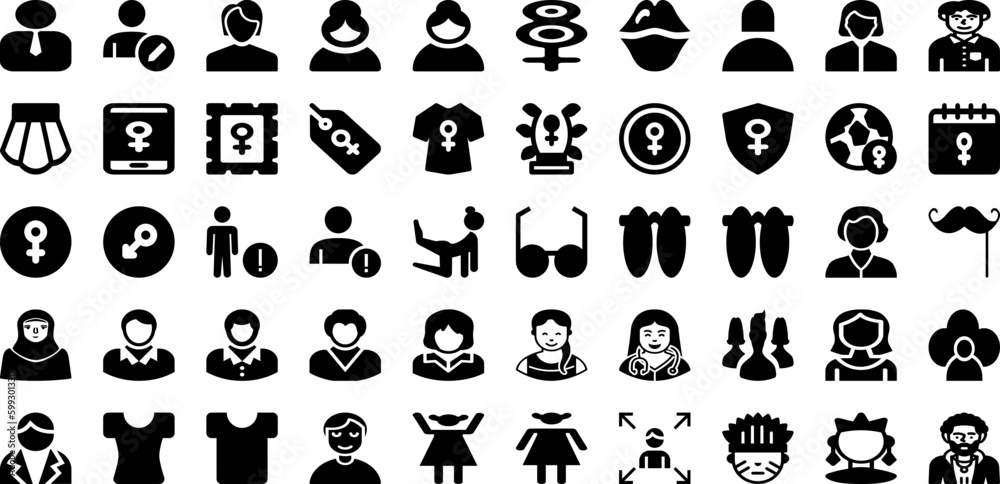 Male Icon Set Isolated Silhouette Solid Icons With Icon, People, Female, Symbol, Illustration, Vector, Male Infographic Simple Vector Illustration Male Icon Set Isolated Silhouette Solid Icons With Icon, People, Female, Symbol, Illustration, Vector, Male Infographic Simple Vector Illustration