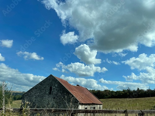 clouds over the house