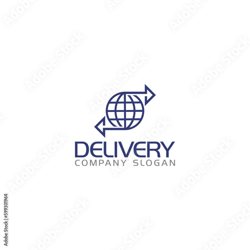 Global Shipping icon. Delivery logo isolated on white background