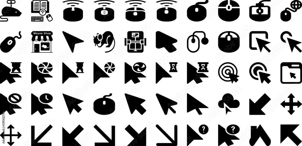 Mouse Icon Set Isolated Silhouette Solid Icons With Internet, Mouse, Click, Illustration, Vector, Web, Symbol Infographic Simple Vector Illustration Mouse Icon Set Isolated Silhouette Solid Icons With Internet, Mouse, Click, Illustration, Vector, Web, Symbol Infographic Simple Vector Illustration