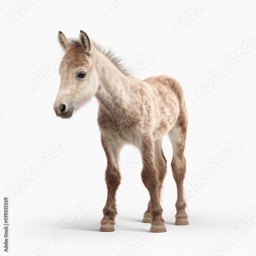 Obraz na płótnie horse, animal, farm, pony, donkey, brown, nature, foal, mammal, field, grass, wi