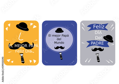 Tarjeta día del Padre. Presente día del Padre
