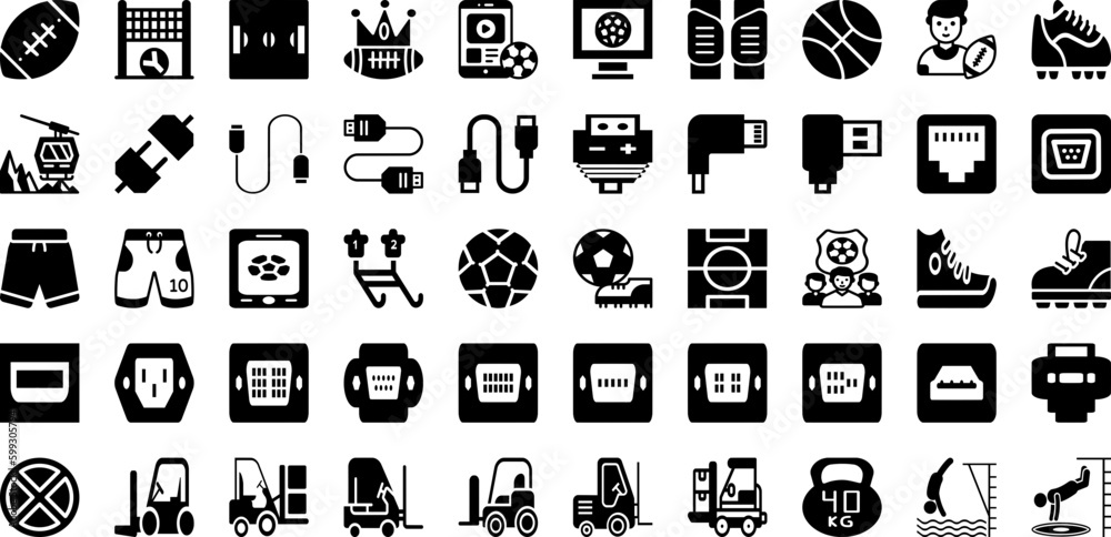 Port Icon Set Isolated Silhouette Solid Icons With Cargo, Set, Ship, Vector, Port, Icon, Line Infographic Simple Vector Illustration Port Icon Set Isolated Silhouette Solid Icons With Cargo, Set, Ship, Vector, Port, Icon, Line Infographic Simple Vector Illustration
