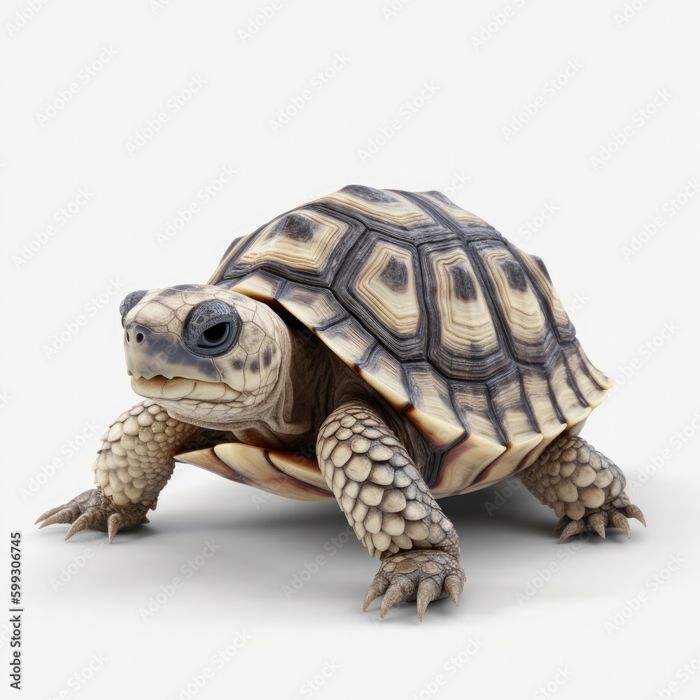 Obraz premium turtle, tortoise, animal, reptile, shell, isolated, slow, nature, pet, wildlife, white, wild, cute, pets, amphibian