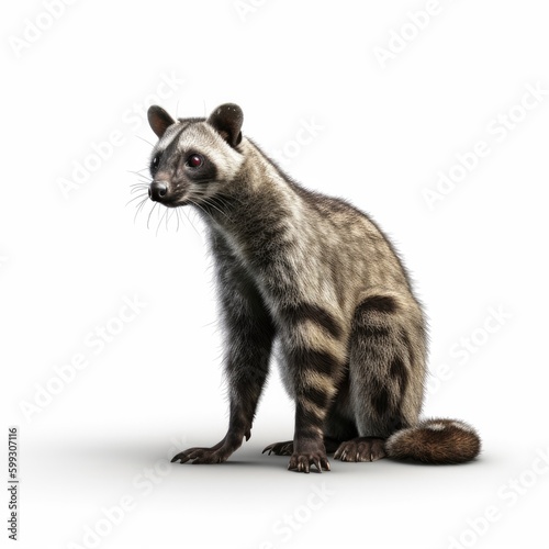 animal, raccoon, cat, isolated, mammal, ferret, pet, kitten, white background, wildlife, sitting, white, fur, domestic, isolated on white, nature, wild, young, standing, baby, cute, looking, polecat, 