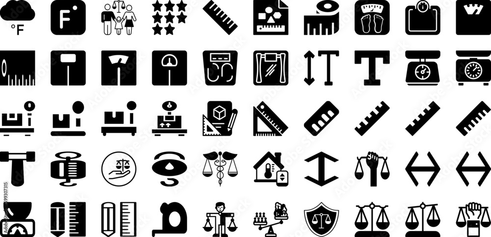 Scale Icon Set Isolated Silhouette Solid Icons With Weight, Sign, Vector, Symbol, Balance, Scale, Icon Infographic Simple Vector Illustration Scale Icon Set Isolated Silhouette Solid Icons With Weight, Sign, Vector, Symbol, Balance, Scale, Icon Infographic Simple Vector Illustration