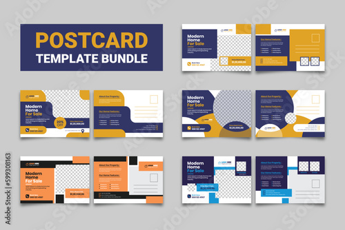 Real Estate EDDM Postcard Template Design Bundle