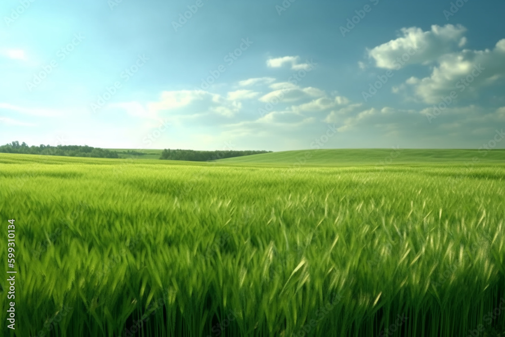 Fototapeta premium grass field 2, Generative AI