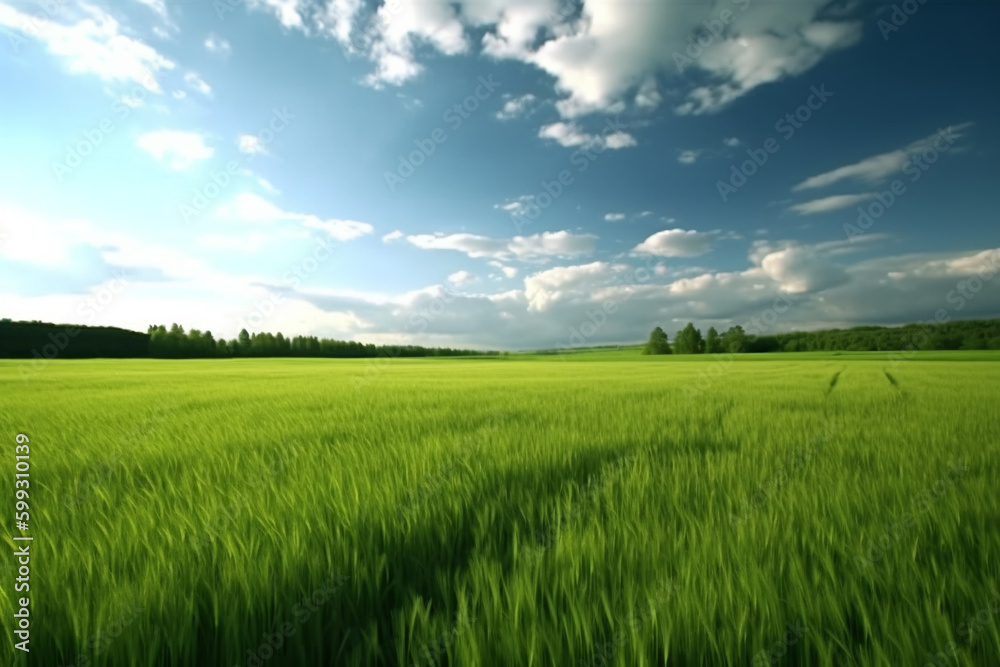Fototapeta premium grass field 4, Generative AI