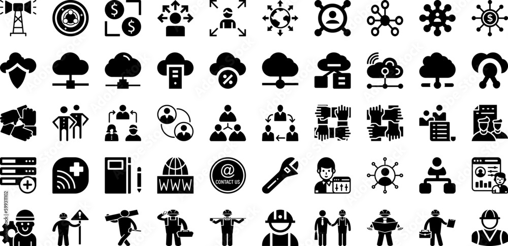 Work Icon Set Isolated Silhouette Solid Icons With Work, People, Business, Line, Icon, Vector, Teamwork Infographic Simple Vector Illustration Work Icon Set Isolated Silhouette Solid Icons With Work, People, Business, Line, Icon, Vector, Teamwork Infographic Simple Vector Illustration