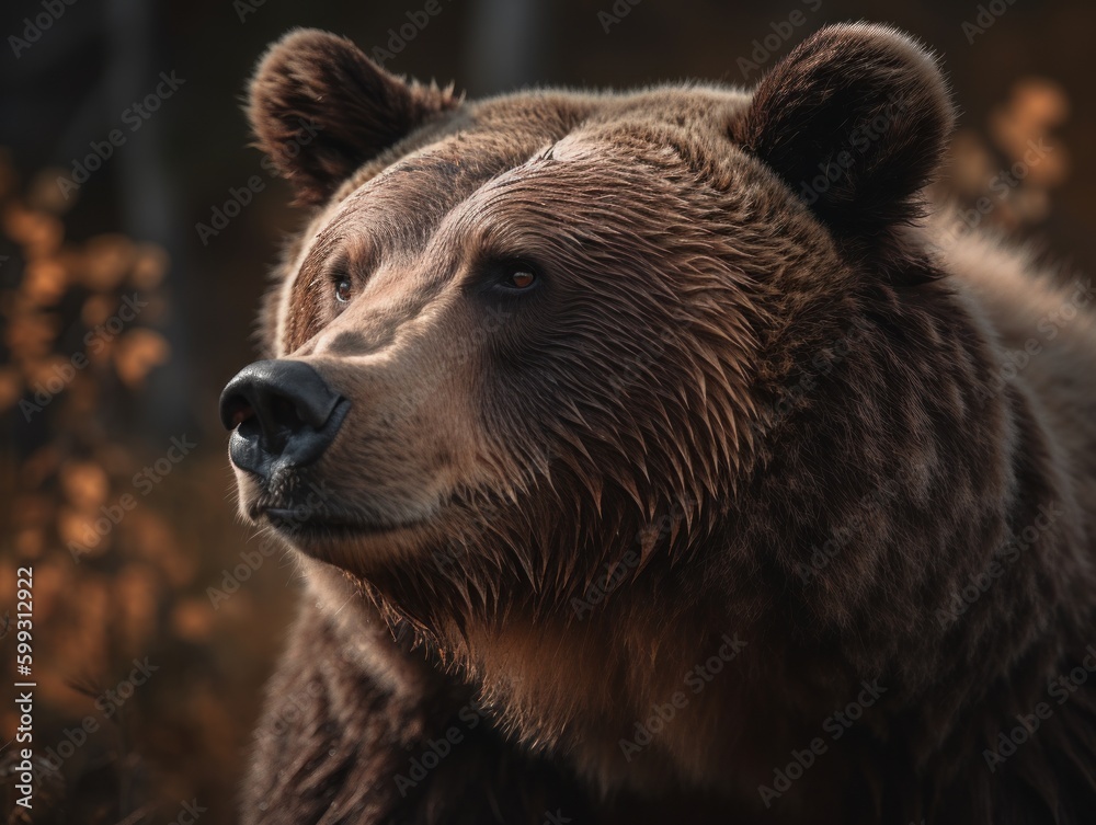Captivating Wild Bear Encounter - AI Generated