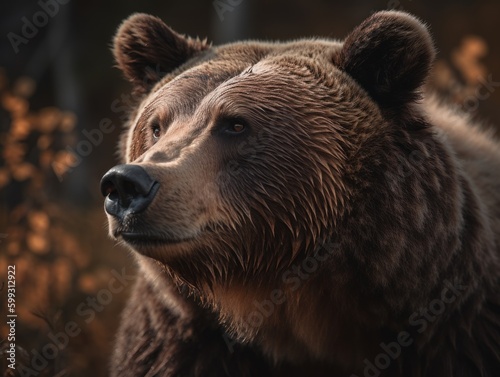 Captivating Wild Bear Encounter - AI Generated