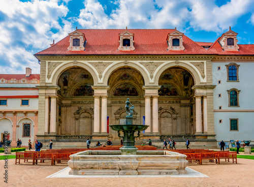 Wallenstein palace (seat of Senate of parliament of Czech Republic) in Mala Strana, Prague, Czechia photo