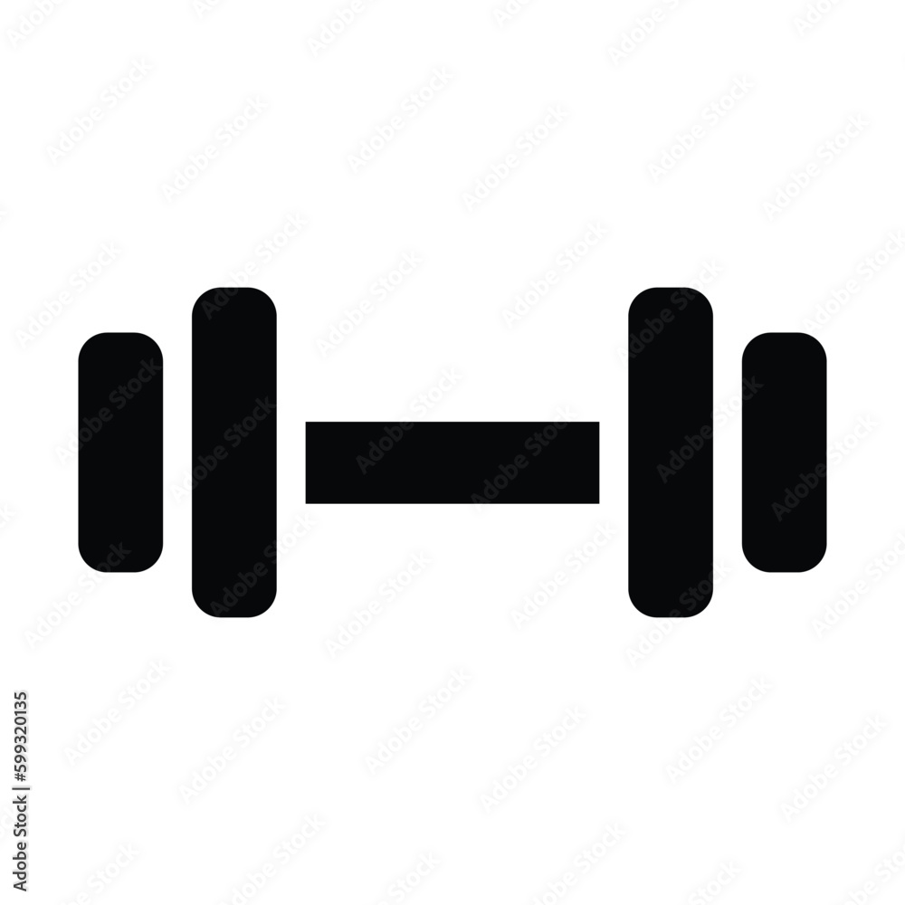 dumbbell glyph icon illustration vector graphic dumbbell glyph icon illustration vector graphic